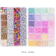 3000颗透明纯色玻璃珠工艺套装,适用于珠宝制作、DIY友谊手链、项链、手机挂件及其他手工艺品 - 彩色 - 查看 16