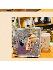 1 pieza Lindo llavero de bola de carbón de dibujos animados, colgante de muñeco de peluche creativo, accesorio para bolso, regalo de pareja, accesorio popular