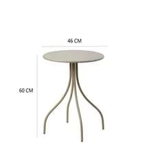 A Small Round Table On The Outdoor Balcony, A Coffee Table For Casual Conversation, And A Simple Dining Table In The Courtyard Of A Popular Milk Tea Shop. - CJ-48117 Coffee Table - View 3