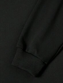 Men Zip-Up Hoodies - Black - View 5