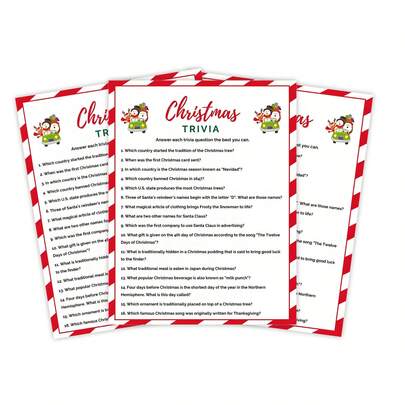 圣诞节琐事、家庭游戏、圣诞派对游戏、圣诞节琐事游戏、假日琐事、圣诞节游戏、圣诞节游戏