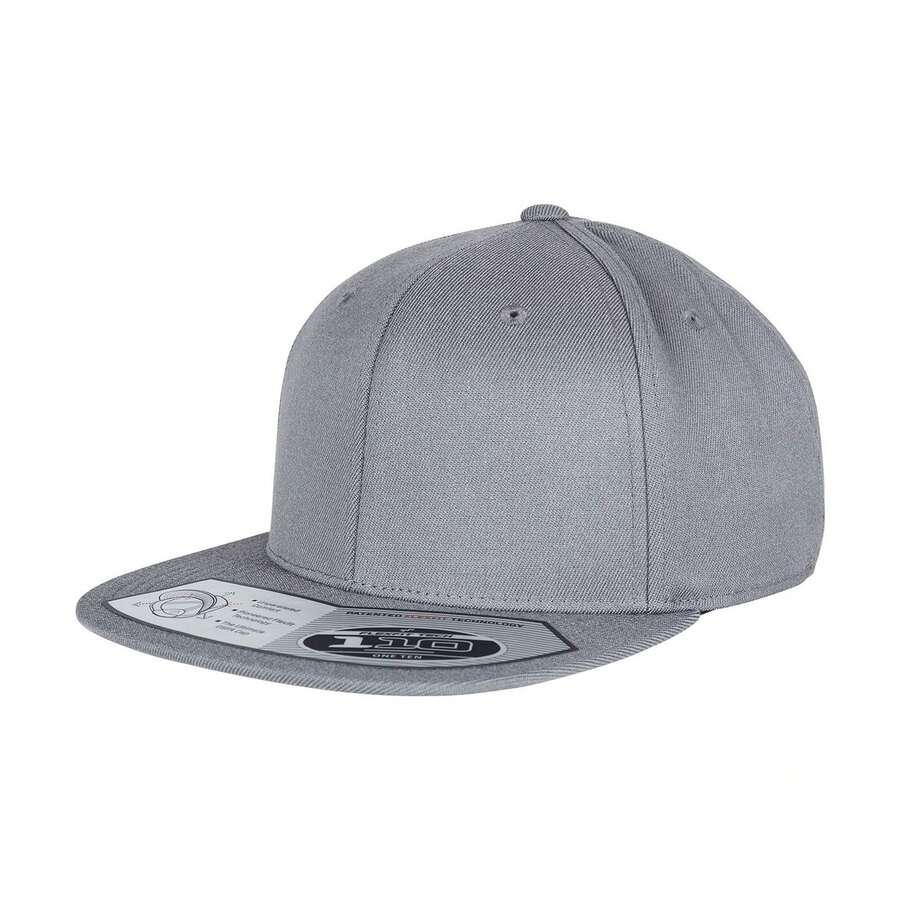 Yupoong Fitted Snapback Cap (Grey) - Grey - View 1