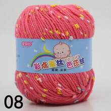 1 Roll Color Dot Knitted Ball Hand Knitted For Crocheting And Knitting Sweater Hat Scarf Milk, Diy Knitting Sweater Scarf Coat Hat, Scarf, Shawl, Coat, Or Bag Decoration, Spotted Yarn Fleck Crochet Fiber Yarn Soft Baby Yarn For Crocheting