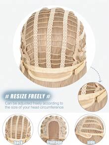 28英寸长直发假发，蕾丝前额设计，柔顺直发，采用耐热合成纤维制成，适合日常佩戴、万圣节、圣诞节及其他场合。 - 彩色 - 查看 7