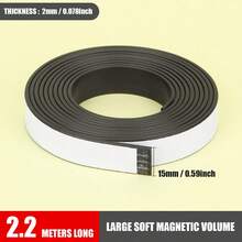 1 pieza de pizarra magnética adhesiva redonda, hojas magnéticas suaves de color negro, tiras magnéticas suaves cuadradas, aptas para imanes de refrigerador, para hacer suministros de pizarra blanca