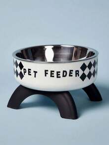 1 件装加高不锈钢猫/狗爱好者礼物和狗/猫妈妈喜爱宠物碗，带可爱图案 - 防滑、防溢设计，适合小型犬爱好者和狗妈妈喜爱 & 猫爱好者和猫妈妈喜爱 - 彩色 - 查看 10