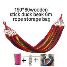 1 pieza Hamaca de lona gruesa antivuelco para exteriores, columpio resistente y portátil apto para camping, patio, jardín o interior, fácil de almacenar y transportar