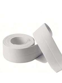 3 Rolls Waterproof Mildew-Proof Bathroom Sealing Strips, 3.2m/5m Caulk Tape, Bathroom Waterproof Sealing Strips, Adhesive Waterproof Tape For Kitchen And Bathroom, Prevent Moisture, Caulk Strips For Kitchen Sink, Suitable For Workshop, Kitchen, Bathroom, Home