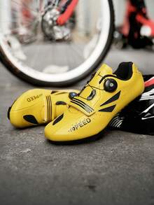 Unisex Casual Cycling Athletic Shoes,Anti-Slip And Wear-Resistant,Lightweight And Breathable For Couple - Yellow - View 3