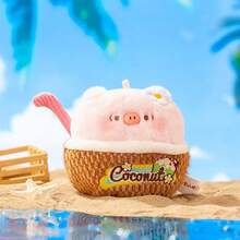 Miniso Maialino dolce - Serie acquario maialino dolce Scatola cieca in peluche. Realizzato in morbido materiale di peluche, con design a tema acquario maialino carino, estremamente terapeutico per la collezione e la decorazione. (Consegna casuale di 1 pezzo) - Multicolore - Visualizzare 2