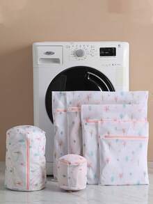 1pc加厚内衣洗衣袋细网套装文胸护理袋网眼防变形大中小号网袋 - 彩色 - 查看 32