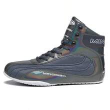 High-Top Professional Boxing Shoes, Unisex Strong Anti-Slip Grip, Wrestling Combat Squat Training Shoes, Indoor Gym Sports Sneakers