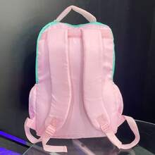 Kit Mochila Feminina Juvenil Acompanha Gatinho Fofa Escolar Juvenil Com Estojo material escolar material escola papelaria - Verde - Visão 6