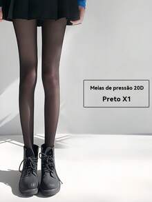 High Waist Shaping Pantyhose 20D - Invisible Comfort And Belly Support - For Daily Use - 20 Denier Stockings - Resistant Sheer Stockings - Lingerie - Perfect Legs - Sensual - High Waist Shaping - Shapewear - 黑色 - 查看 3