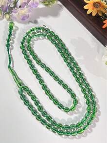 1pc 99pcs Transparent Muslim Prayer Beads, Convenient For Muslim And Arabic Daily Prayer And Wearing - Multicolor - View 2
