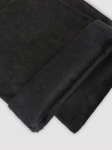 街头风直筒斜插口袋加厚牛仔保暖低腰牛仔裤，秋冬保暖裤，Y2K音乐节必备 - 煙黑色 - 查看 7