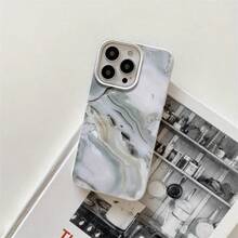 Fundas de imitación con diseño estampado blanco y orificios grandes, compatibles con las series 16 Pro, 16, 15 Pro, 14, 14 Plus/14 Pro, 13, 13 Pro, 12 Pro y 11/11 Pro. Regalos para cumpleaños y celebraciones. - Blanco - Ver 1
