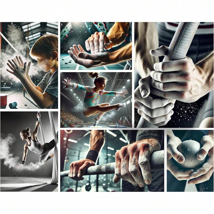 Mx Chalk, Cubeta Magnesia en Polvo, 1 Kg, Carbonato de Magnesia, Gimnasia, Calistenia, Halterofilia, Escalada,, Color Blanco - 1 - Ver 1