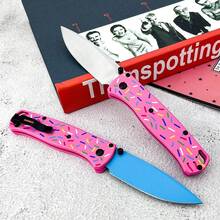 Hot 535 Pocket Folding Knife D2 Steel Blade G10 Handle Portable Multi-Tool EDC Self Defense Rescue Carry Outdoor Knife - Tổng chiều dài 18,8cm Chiều dài lưỡi dao 7,5cm Chiều dài tay cầm 10,8cm - Xem 4