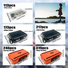 319/246/217/173/113件套钓鱼配件套装，包含钓具盒、鱼钩、珠子、铅坠、旋转环、鱼饵及其他钓鱼装备 - 彩色 - 查看 6