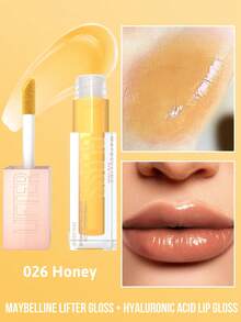 Maybelline 美寶林豐唇唇彩 + 玻尿酸唇彩，005 花瓣色，高光澤豐唇效果，增強唇部豐盈感，持久光澤，長效保濕，提升唇形，強效光澤，長效保濕 - 026 Honey - 查看 8