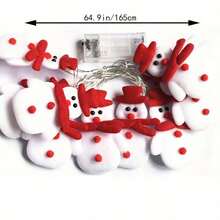 1 Set LED Christmas Snowman Lights, Battery Powered, Christmas Decorations, Christmas Tree Decor, Nursery Night Light, Holiday Decorative Lights, For Halloween/Christmas Decoration, Home Decor Christmas Decoration XMAS Decor Christmas Tree Gift Decor Thanksgiving Wedding Home Decor Home Decor Fall Decor Autumn Decor Birthday Decorations For Gifts Party Supplies Indoor Outdoor Garden Holiday Festival Decor Halloween Decor Wall Decor Halloween Ornaments