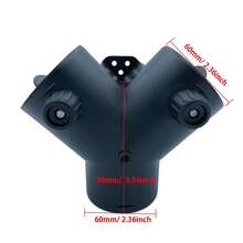 1 pieza Tubo de calefacción de aire de 60 mm de diámetro x 100 cm de longitud, conector de escape de salida, adecuado para el conector de conducto de salida del calentador Webasto Eberspaecher