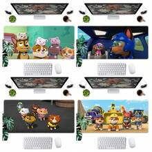 1pc  Cartoon Characters Mouse Pad - Non- Rubber Base, Washable Desk Mat For Office & Gaming, Vibrant  Artwork Premium Computer Accessory, Mouse Pads For Desk, Gaming Mousepad