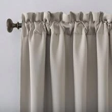 No. 918 Andorra Panel de Cortina Transparente con Flores aplastadas, Rojo, 40x 84 1, 1 - Piedra + 101.6An x 241.3Al cm (1 Paneles) - Ver 3