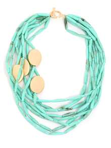 1 pieza Collar de cuentas de varios niveles y colores contrastantes de alta gama, que muestra un estilo único y personalizado