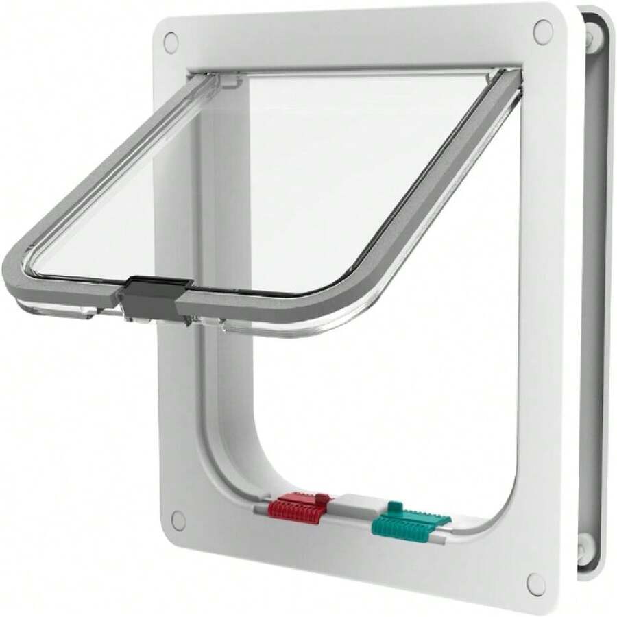 Hakuna Pets Standard Cat And Small Pet Door, Small, White, Pets Up To 11 Lbs,21789869