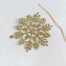 15/30pcs Red White Christmas Snowflake Decoration,For Christmas Party DIY Home Hanging Decoration Snowflake - Multicolor - View 11