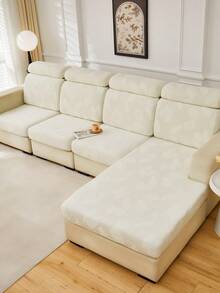 1 buc. Husă de protecție pentru canapea din material textil plusat, husă de pernă pentru canapea din fleece Sherpa cu model de pene în relief, husă de pernă pentru canapea din material textil gros de pluș pentru toamnă/iarnă, potrivită pentru spătarul canapelelor/1/2/3/4/șezlonguri