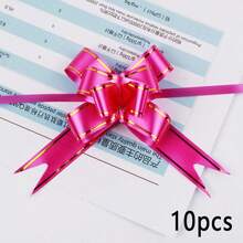 10 bucăți fundă pentru coș cadou, 6 culori (diferență mică de culoare), decorațiuni pentru împachetarea cadourilor de primăvară, fundă împachetată cu aur și panglică, fundă mare pentru împachetarea cadourilor de Paște, nuntă și ziua de naștere