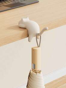 3/2pcs Cat Shaped Backpack Hooks, Seamless Edge, No Drilling Required, Multi-Functional Desk Side Bag Hanger For Student Desks. Desk Side Bag Hooks, Foldable Bag Hanger, Foldable Desk Hooks, Office Desk Side Hooks, Ladies Handbag Hooks. Lightweight Handbag Hooks - Backpack Hooks, Student Desk Bag Hanger, Sturdy And Durable Desk Hooks, Convenient For Keeping Handbags Clean And Tidy.