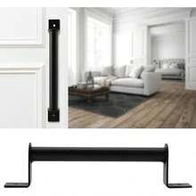 Garosa Juego de Tiradores de Puerta de Granero deslizante Juego de Tiradores y Tiradores de Gran Resistencia Juego de Puerta de deslizamiento de Estilo Vintage de Acero Al Carbono para Hotel - 1 - Ver 6