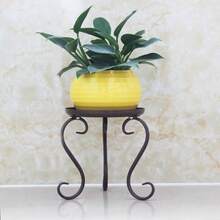 1个现代金属植物架 - 室内/室外花盆架展示架，独立式可移动转角架，适用于客厅、阳台、花园、露台 - 无需用电 - 彩色 - 查看 5
