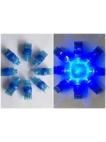 5/10/20/40 piezas Luces de dedo LED, Linternas mini a pilas, Linternas de dedo LED de múltiples colores, Adecuadas para regalos de cumpleaños, bares, fiestas, Pascua, Halloween, Navidad y Año Nuevo, Accesorios de fiesta de luz nocturna (con pilas) - Unitalla - Ver 25