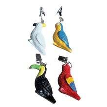 Home Set Of 4 Colorful Parrot Resin Tablecloth Weights Clips Colorful Parrot Handicraft Tablecloth Clamps Pack Of 4{"Color_name":"ColorfulParrot"} - Multicolor5 - View 5
