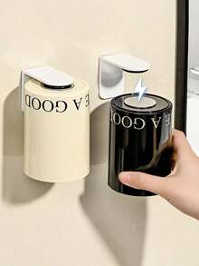 1pc Magnetic Hanging Rinse Cup, Minimalist Toothbrush Holder, Home Bathroom Sink Cup Rack, Bathroom Decor, Autumn Decor, Halloween Gift, Christmas Gift - Multicolor - View 5