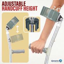 Forearm CrutchesYouth 4 2 To 5 2 PushButton Height Adjustment For Arms And Legs Comfortable Hand Grips 300 Lb. Weight Capacity 1 Pair - 青年 - 查看 7