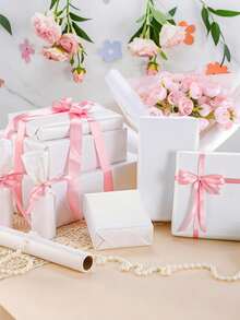 1 Cuộn Giấy Gói Quà Kim Loại Mờ, Giấy Màu Trơn, Giấy Gói Quà, Thích Hợp Cho Đám Cưới, Ngày Valentine, Sinh Nhật, Giáng Sinh, Tự Làm Bó Hoa Và Các Dịp Khác, Giấy Gói Quà Giáng Sinh Kim Loại, Giấy Trang Trí Giáng Sinh Tự Làm, Họa Tiết Trơn, Giấy Gói Mờ - trắng - Xem 9