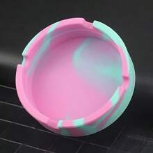 Outdoor Rubber Ash Tray - Multi-Color Small Ashtray For Outdoor Patio, Temperature Resistant Ash Tray - Flexible And Easy To Clean Silicone Ashtray