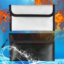 2200℉ Fireproof Waterproof Document Bag Secret File Pouch Cash Money Box - Grey - View 5