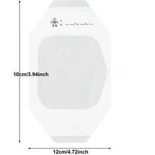 透明薄膜敷料，10片装防水伤口绷带粘性贴片，淋浴伤口覆盖贴片，纹身术后护理绷带 - 彩色 - 查看 2