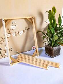 1 Set de bastidor de lienzo de madera Kit de barras DIY para enmarcar pintura al óleo, decoración de arte de pared 12X16 16X20 16x24in 20x40in