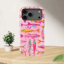 Pink Cartoon Fish Design MagSafe Phone Case For IPhone 17 16 15 14 13 12 11 Pro Max - 白色 - 查看 2