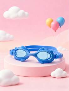 1 Piece Of Children's Anti-Fog HD Swimming Goggles, Waterproof And Anti-Fog HD Professional Diving Goggles Swimming Equipment - Silicone Earplugs Swimming Goggles, Suitable For 3-16 Years Old Children Swimming Diving Use