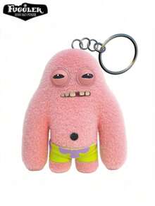 Spin Master Spin Master 1个官方Fuggler怪兽毛绒钥匙扣盲盒，随机收藏款，带亮片和动物特征的毛绒玩偶，趣味可爱毛绒钥匙扣包挂件，神秘惊喜拆箱玩具，适合男孩、女孩、收藏家，独特多彩的生日礼物 - Fuggler公仔鑰匙扣盲袋2 - 查看 9