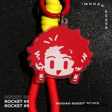 动漫风格剑与蝴蝶主题钥匙扣 - 日式人物设计钥匙扣，粉丝喜爱的可爱包包挂件 - 彩色 - 查看 14